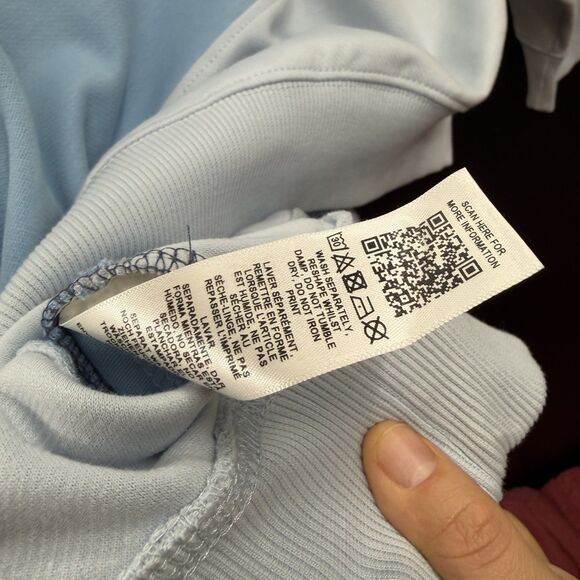 EUC Topman Men's Co-Ord Color Block Sweatshirt Blue Size L - Picture 5 of 8